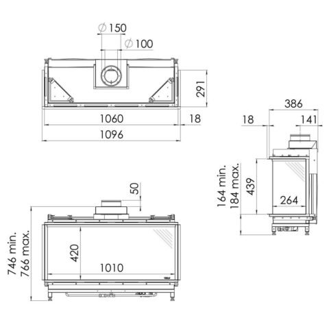 Spartherm DRU Gaskamin Global 100 BF Triple | Ofentraum Loverre