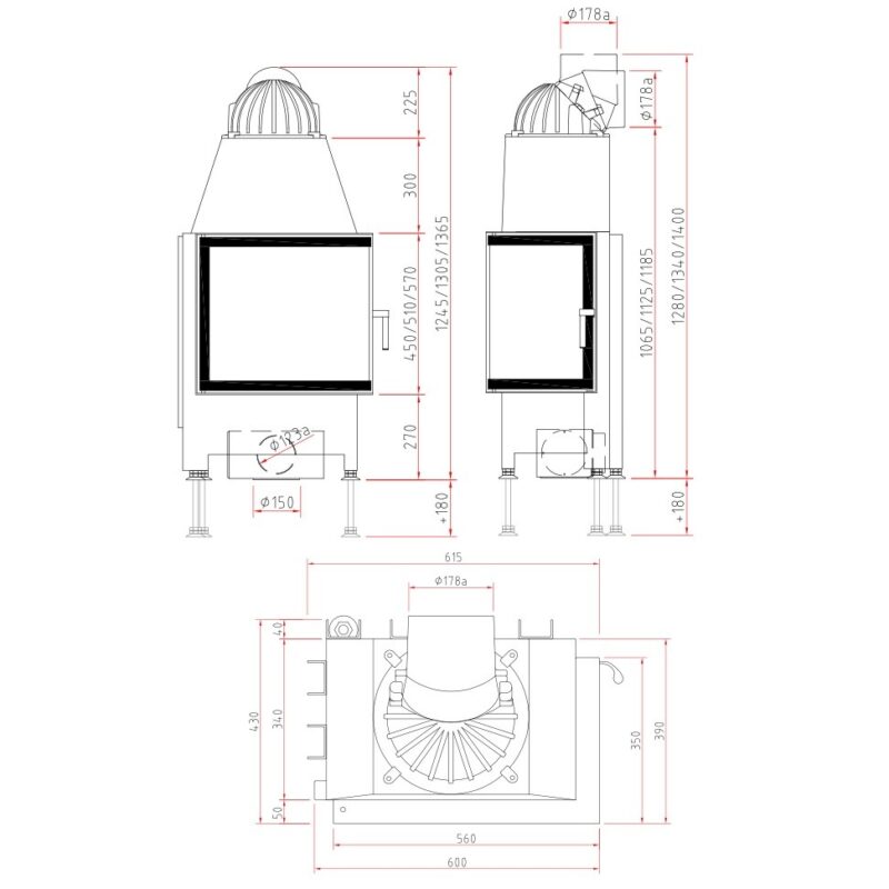 Camina Schmid Kamineinsatz Ekko R 55 (34) 57 s günstig kaufen – Bild 3