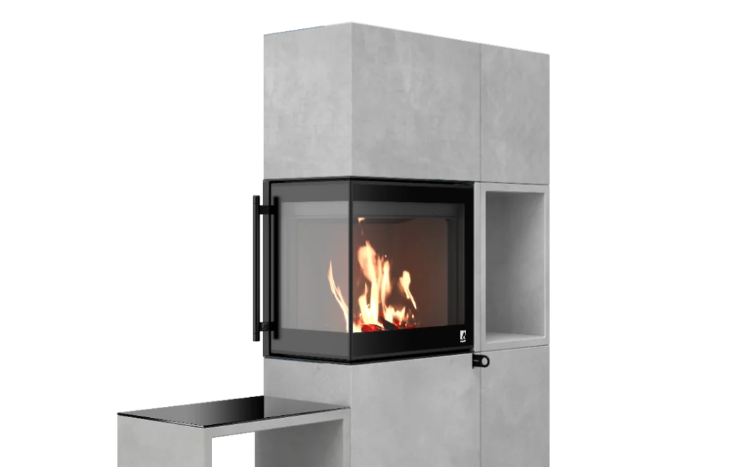 Kaminofen Drooff Beton-Regalsystem kjub – Set 1