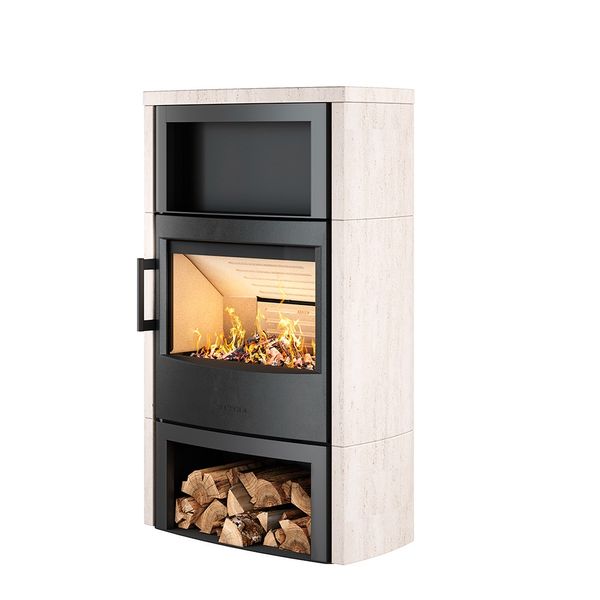 Wiking Ofen WIKING Maxi 6 mit Natursteinverkleidung, weiß