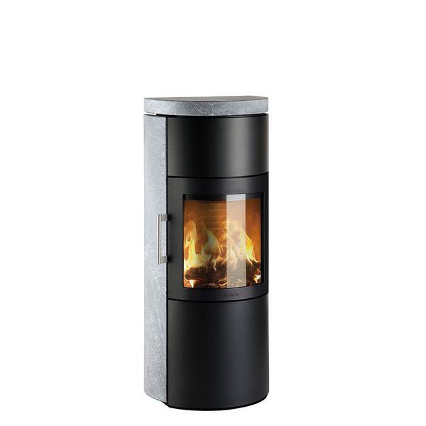 HWAM Kaminofen 3520c mit Natursteinverkleidung