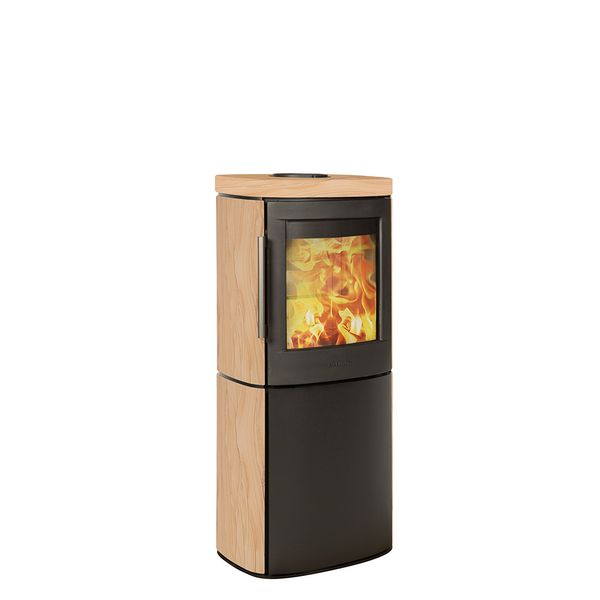 HWAM Kaminofen 4540c mit Natursteinverkleidung, Tobacco