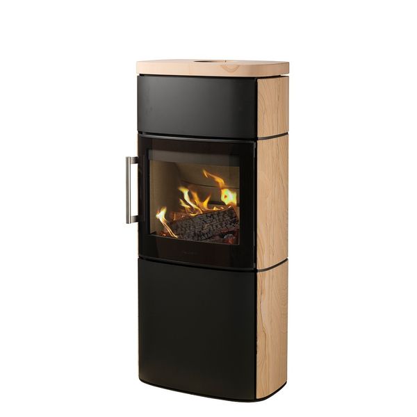 HWAM Kaminofen 4660c mit Natursteinverkleidung, Tobacco