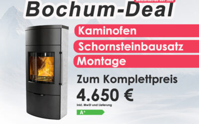 Bochum-Deal: Kaminofen, Schornstein & Montage zum Festpreis